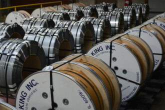 Several spools of material